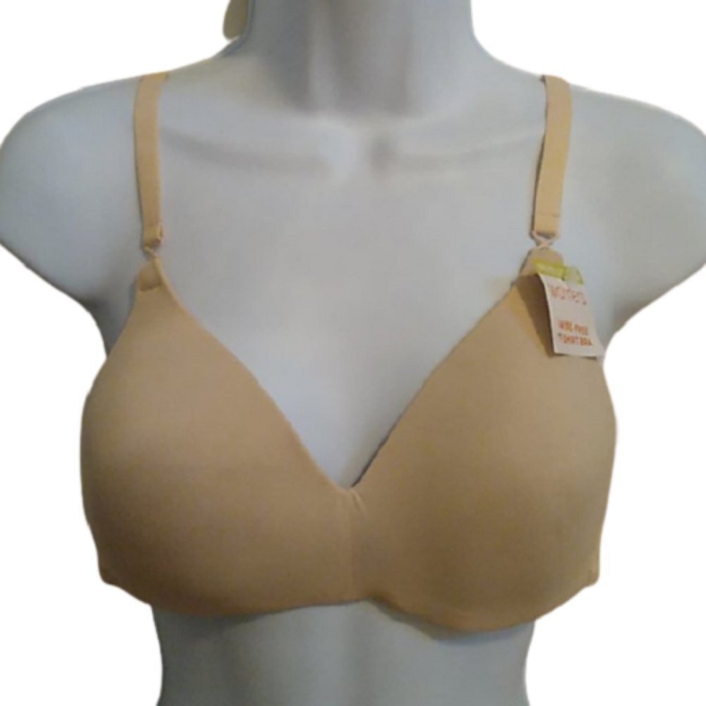 Warner's Wirefree T-shirt Bra, Nude, size 36B or 38D